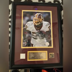 Clinton Portis Autographed Picture Frame NFL